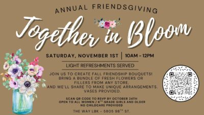 Annual Friendsgiving Together in Bloom