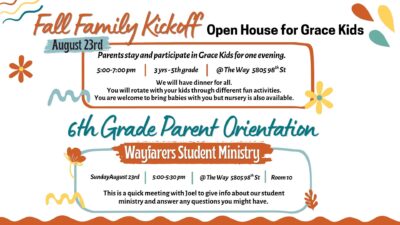 Family Fall Kickoff